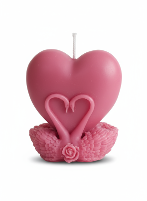 Swan & Heart Candle Set – Hand-Poured Soy Wax Scented Candles for Décor & Gifting